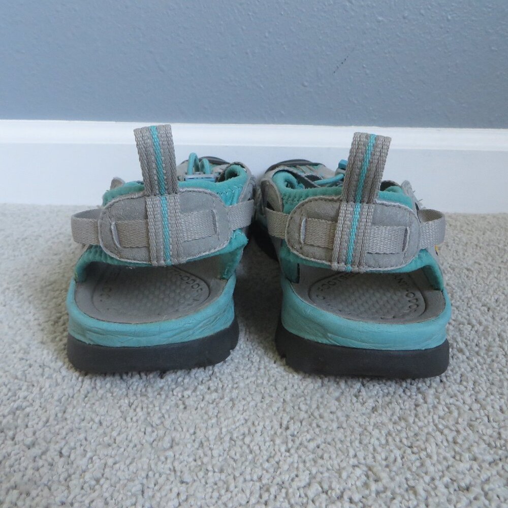 Keen Whisper Womens Waterproof Sandals Size 9.5 Gray/Peacock Green(or teal?) - Picture 4 of 11